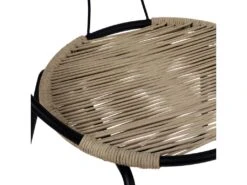 ROXANE - Chaise En Corde Naturel Et Métal Noir Mat (x2) 9 ROXANE - Chaise En Corde Naturel Et Métal Noir Mat (x2) -Meubles Soldes Boutique chaise 11576949