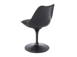 Lot De 2 Chaises En Polypropylène, Simili Et Métal - Noir - XAFY -Meubles Soldes Boutique chaise 12353239