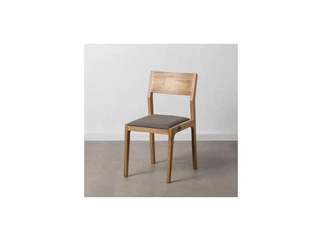 Duo De Chaises Bois Massif/Gris - ERICA 3 Duo De Chaises Bois Massif/Gris - ERICA
