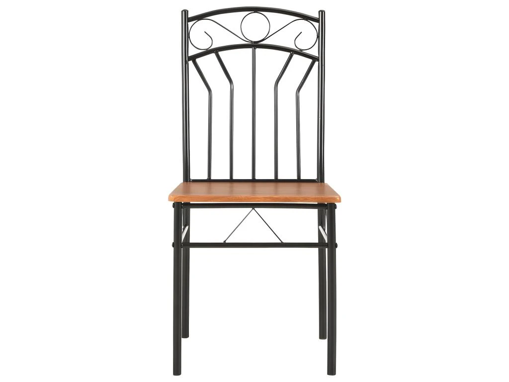 Lot De 4 Chaises De Salle à Manger Cuisine Design Classique Marron MDF CDS021694 5 Lot De 4 Chaises De Salle à Manger Cuisine Design Classique Marron MDF CDS021694 – Image 3