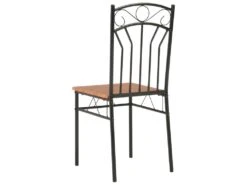 Lot De 4 Chaises De Salle à Manger Cuisine Design Classique Marron MDF CDS021694 11 Lot De 4 Chaises De Salle à Manger Cuisine Design Classique Marron MDF CDS021694 -Meubles Soldes Boutique chaise 13015145