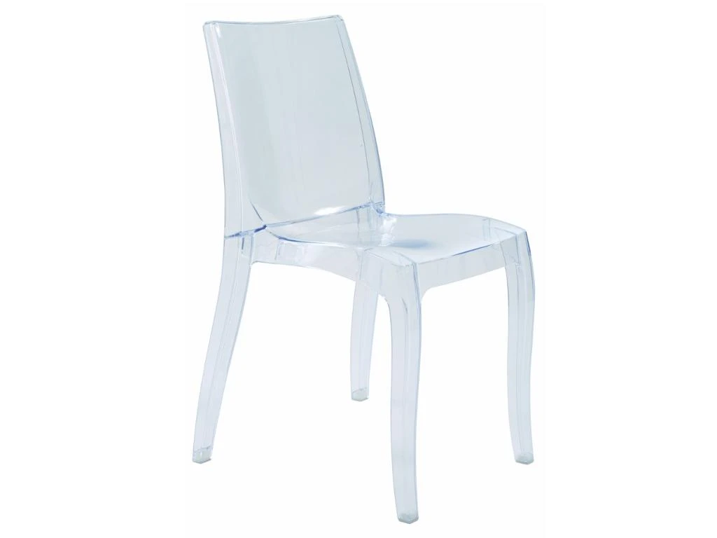 Lot De 2 Chaises Empilables LUCINDA - Polycarbonate - Cristal 6 Lot De 2 Chaises Empilables LUCINDA - Polycarbonate - Cristal – Image 4