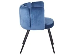 Lot De 2 Chaises Amela Velours Bleu 10 Lot De 2 Chaises Amela Velours Bleu -Meubles Soldes Boutique chaise 13698277