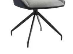 Lot De 2 Chaises En Tissu, Velours Côtelé Et Métal - Gris Et Anthracite - CHANILA 16 Lot De 2 Chaises En Tissu, Velours Côtelé Et Métal - Gris Et Anthracite - CHANILA -Meubles Soldes Boutique chaise 15692297