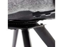 6x Chaises De Salle à Manger Fauteuil Lounge Avec Accoudoir Confortable Rotative En Tissu Gris Clair 04_0000860 -Meubles Soldes Boutique chaise 15778091