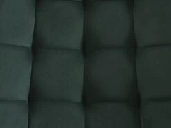 Lot De 6 Chaises Matelassées - Velours Et Métal Noir - Vert - OLLUA -Meubles Soldes Boutique chaise 15854425