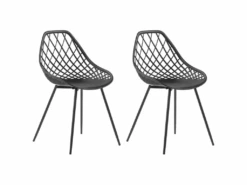 Lot De 2 Chaises De Salle Ă Manger Noires CANTON