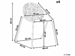 Ensemble De 4 Chaises Blanches MUMFORD 14 Ensemble De 4 Chaises Blanches MUMFORD -Meubles Soldes Boutique chaise 16701761