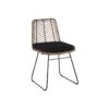 Chaise Rotin Marron/Métal - MARTINE