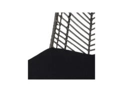 Chaise Rotin Gris/Métal - MARTINE -Meubles Soldes Boutique chaise 17635265