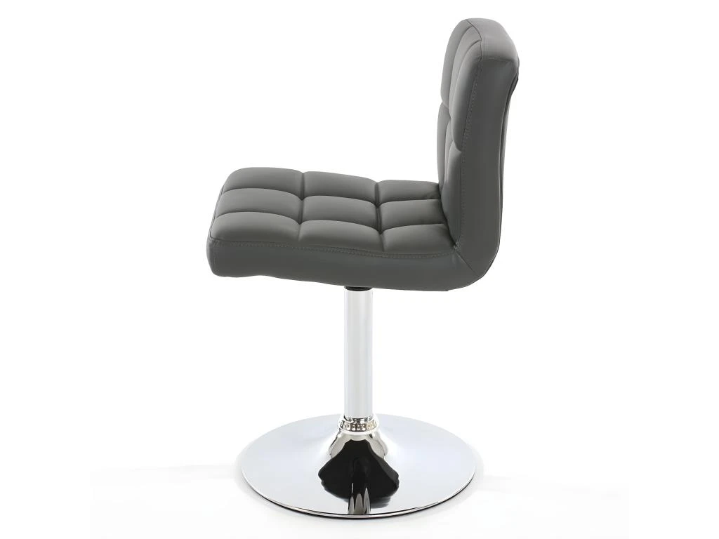 Lot De 6 Chaises Fauteuils De Salle à Manger En Synthétique Gris CDS04267 5 Lot De 6 Chaises Fauteuils De Salle à Manger En Synthétique Gris CDS04267 – Image 3