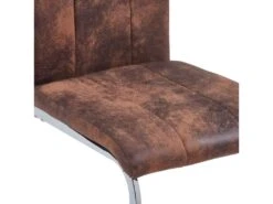 Lot De 4 Chaises De Salle à Manger Cuisine Design Moderne Synthétique Daim Marron CDS021730 10 Lot De 4 Chaises De Salle à Manger Cuisine Design Moderne Synthétique Daim Marron CDS021730 -Meubles Soldes Boutique chaise 18107667