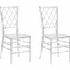 Lot De 2 Chaises Transparentes CLARION