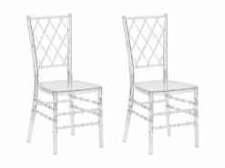 Lot De 2 Chaises Transparentes CLARION