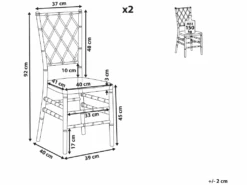 Lot De 2 Chaises Transparentes CLARION -Meubles Soldes Boutique chaise 18124525