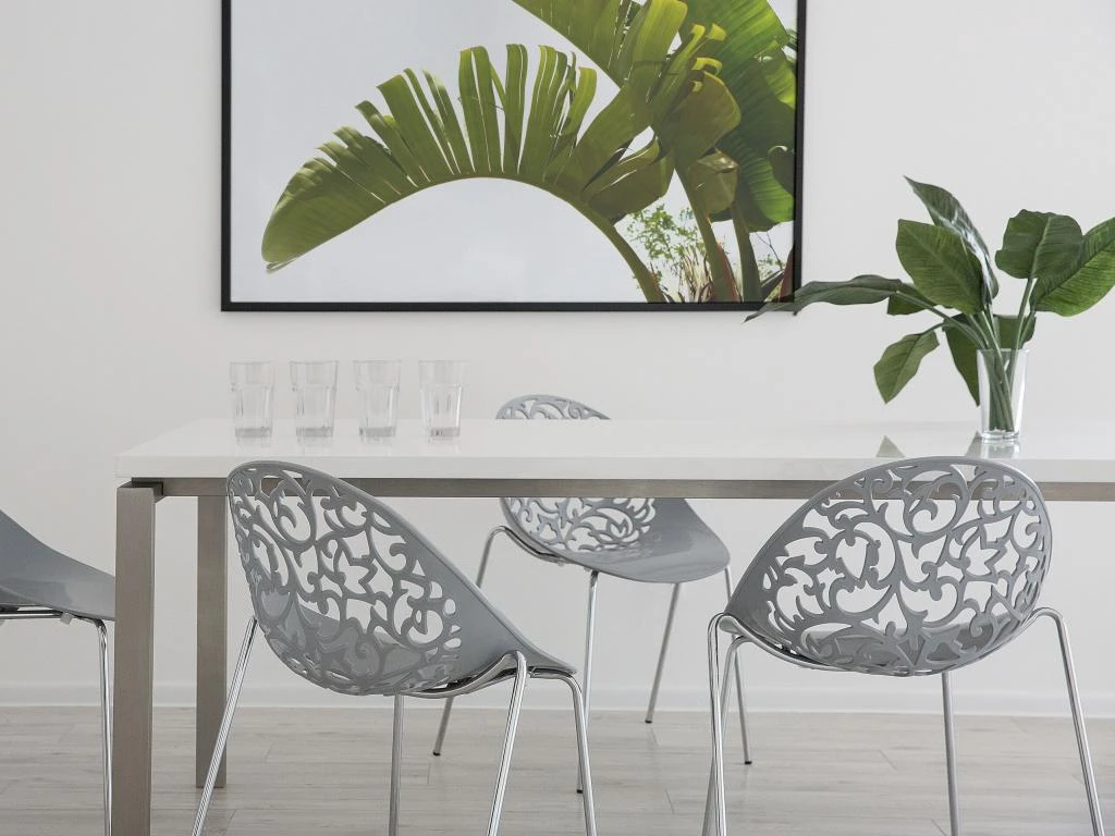 Ensemble De 4 Chaises Grises MUMFORD 4 Ensemble De 4 Chaises Grises MUMFORD – Image 2