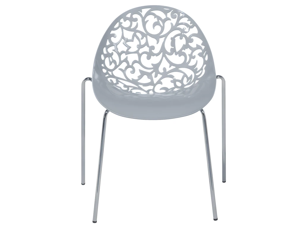 Ensemble De 4 Chaises Grises MUMFORD 7 Ensemble De 4 Chaises Grises MUMFORD – Image 5