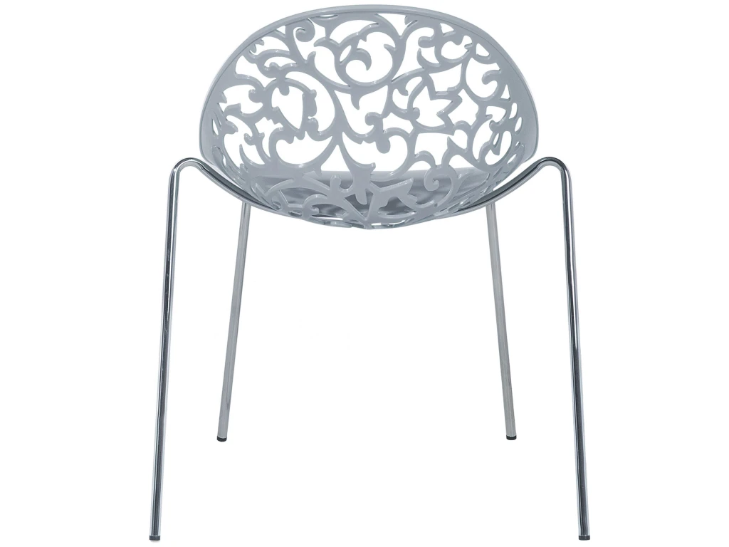 Ensemble De 4 Chaises Grises MUMFORD 9 Ensemble De 4 Chaises Grises MUMFORD – Image 7