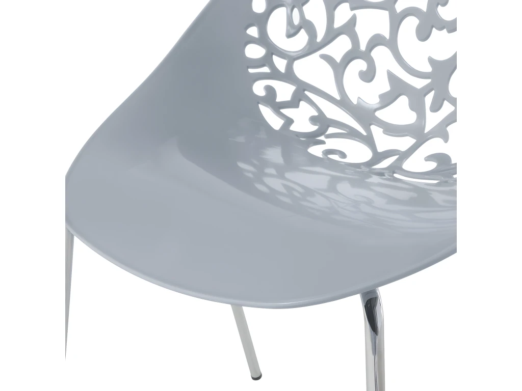 Ensemble De 4 Chaises Grises MUMFORD 11 Ensemble De 4 Chaises Grises MUMFORD – Image 9