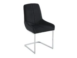 Lot De 2 Chaises En Velours Et Métal - Noir - BERLONA -Meubles Soldes Boutique chaise 18320719