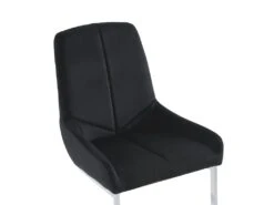 Lot De 2 Chaises En Velours Et Métal - Noir - BERLONA -Meubles Soldes Boutique chaise 18320721