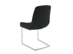 Lot De 2 Chaises En Velours Et Métal - Noir - BERLONA -Meubles Soldes Boutique chaise 18320725
