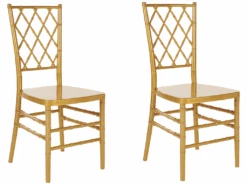 Lot De 2 Chaises Dorées CLARION