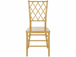 Lot De 2 Chaises Dorées CLARION -Meubles Soldes Boutique chaise 18863699