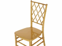 Lot De 2 Chaises Dorées CLARION -Meubles Soldes Boutique chaise 18863703