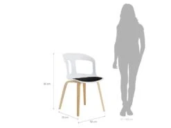 Chaise De Salle à Manger Ou De Bureau Avec Accoudoirs Pärumm Joritz Blanc 50x53x82 Cm 10 Chaise De Salle à Manger Ou De Bureau Avec Accoudoirs Pärumm Joritz Blanc 50x53x82 Cm -Meubles Soldes Boutique chaise 19433865