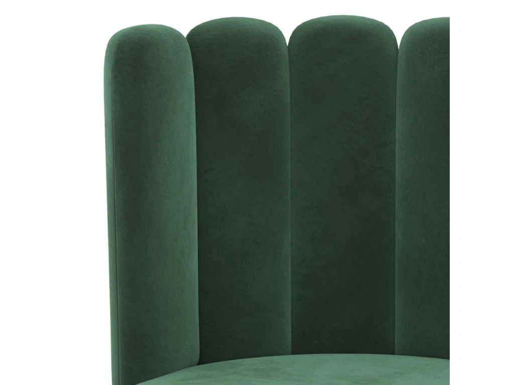 Chaise Rosy En Velours Vert (lot De 2) 7 Chaise Rosy En Velours Vert (lot De 2) – Image 5