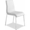 Chaise Rembourrée Structure Acier Inoxydable. -Meubles Soldes Boutique chaise 21178053
