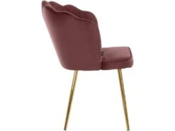 Ensemble De 2 Chaises De Salle à Manger Rembourrées En Velours Rose -Meubles Soldes Boutique chaise 21690917