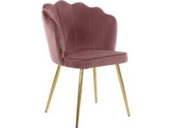 Ensemble De 2 Chaises De Salle à Manger Rembourrées En Velours Rose -Meubles Soldes Boutique chaise 21690919