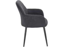 Mara Arm Chair 2pk Anthracite -Meubles Soldes Boutique chaise 21697167