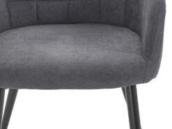 Mara Arm Chair 2pk Anthracite -Meubles Soldes Boutique chaise 21697169