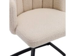 Lot De 2 Chaises Godole - Structure En L - Dossier En Forme De Pétale - Cachemire - Beige & Noir 16 Lot De 2 Chaises Godole - Structure En L - Dossier En Forme De Pétale - Cachemire - Beige & Noir -Meubles Soldes Boutique chaise 22125345