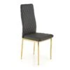 Chaise Design En Cuir écologique 40 X 50 X 98 Cm - Noir 1 Chaise Design En Cuir écologique 40 X 50 X 98 Cm - Noir -Meubles Soldes Boutique chaise 22723979