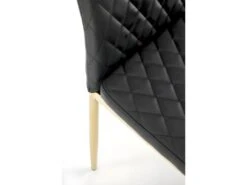 Chaise Design En Cuir écologique 40 X 50 X 98 Cm - Noir -Meubles Soldes Boutique chaise 22723993