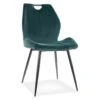 Chaise En Velours 51 X 46 X 91 Cm - Vert -Meubles Soldes Boutique chaise 22741961