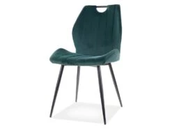 Chaise En Velours 51 X 46 X 91 Cm - Vert -Meubles Soldes Boutique chaise 22741965