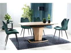 Chaise En Velours 51 X 46 X 91 Cm - Vert -Meubles Soldes Boutique chaise 22741973