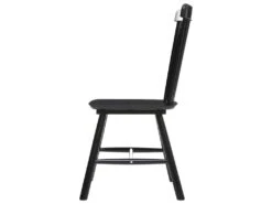 Chaise De Table Noire En Bois D'Hévéa H 87 Cm -Meubles Soldes Boutique chaise 22758423