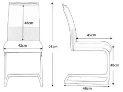 Lot De 6 Chaises De Salle à Manger - Dossier En Similicuir Et Lin - Noir 11 Lot De 6 Chaises De Salle à Manger - Dossier En Similicuir Et Lin - Noir -Meubles Soldes Boutique chaise 22801707