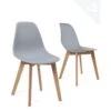 Lot De 2 Chaises Cuisine Style Scandinave NAO (gris) -Meubles Soldes Boutique chaise 23016165