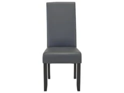 Lot De 6 Chaises ROVIGO - Simili Gris Mat - Pieds Bois Noir 12 Lot De 6 Chaises ROVIGO - Simili Gris Mat - Pieds Bois Noir -Meubles Soldes Boutique chaise 268799