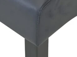 Lot De 6 Chaises ROVIGO - Simili Gris Mat - Pieds Bois Noir 16 Lot De 6 Chaises ROVIGO - Simili Gris Mat - Pieds Bois Noir -Meubles Soldes Boutique chaise 268805