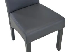 Lot De 6 Chaises ROVIGO - Simili Gris Mat - Pieds Bois Noir 15 Lot De 6 Chaises ROVIGO - Simili Gris Mat - Pieds Bois Noir -Meubles Soldes Boutique chaise 268807