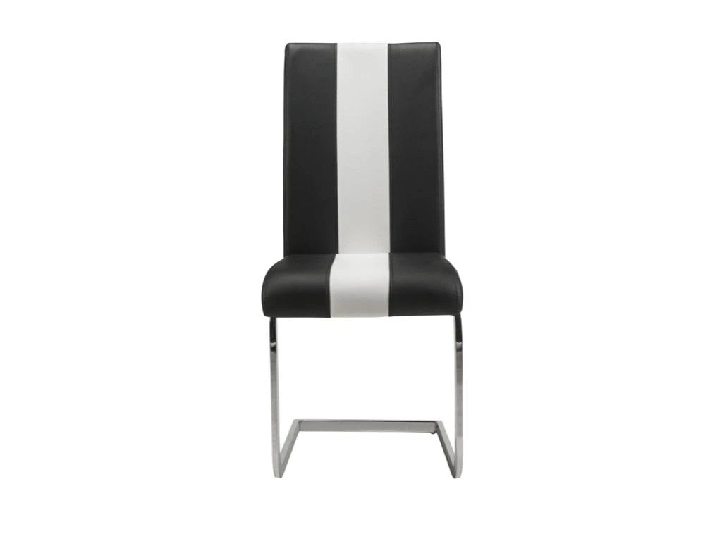 Lot De 4 Chaises En Simili TRINITY De Pascal MORABITO - Simili - Noir & Blanc 6 Lot De 4 Chaises En Simili TRINITY De Pascal MORABITO - Simili - Noir & Blanc – Image 4