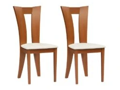 Lot De 6 Chaises TIFFANY - Hêtre Massif - Coloris : Noyer Et Expresso 19 Lot De 6 Chaises TIFFANY - Hêtre Massif - Coloris : Noyer Et Expresso -Meubles Soldes Boutique chaise 350857